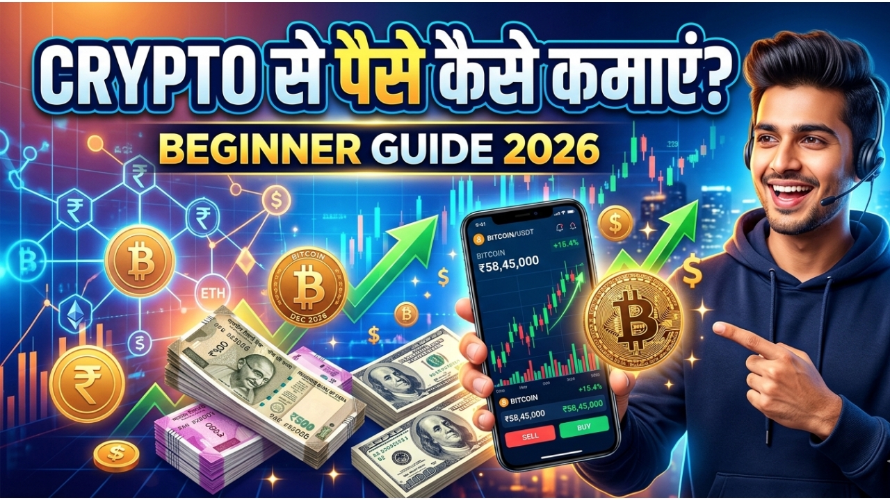 Crypto से पैसा कैसे कमाएं? Beginner guide 2026