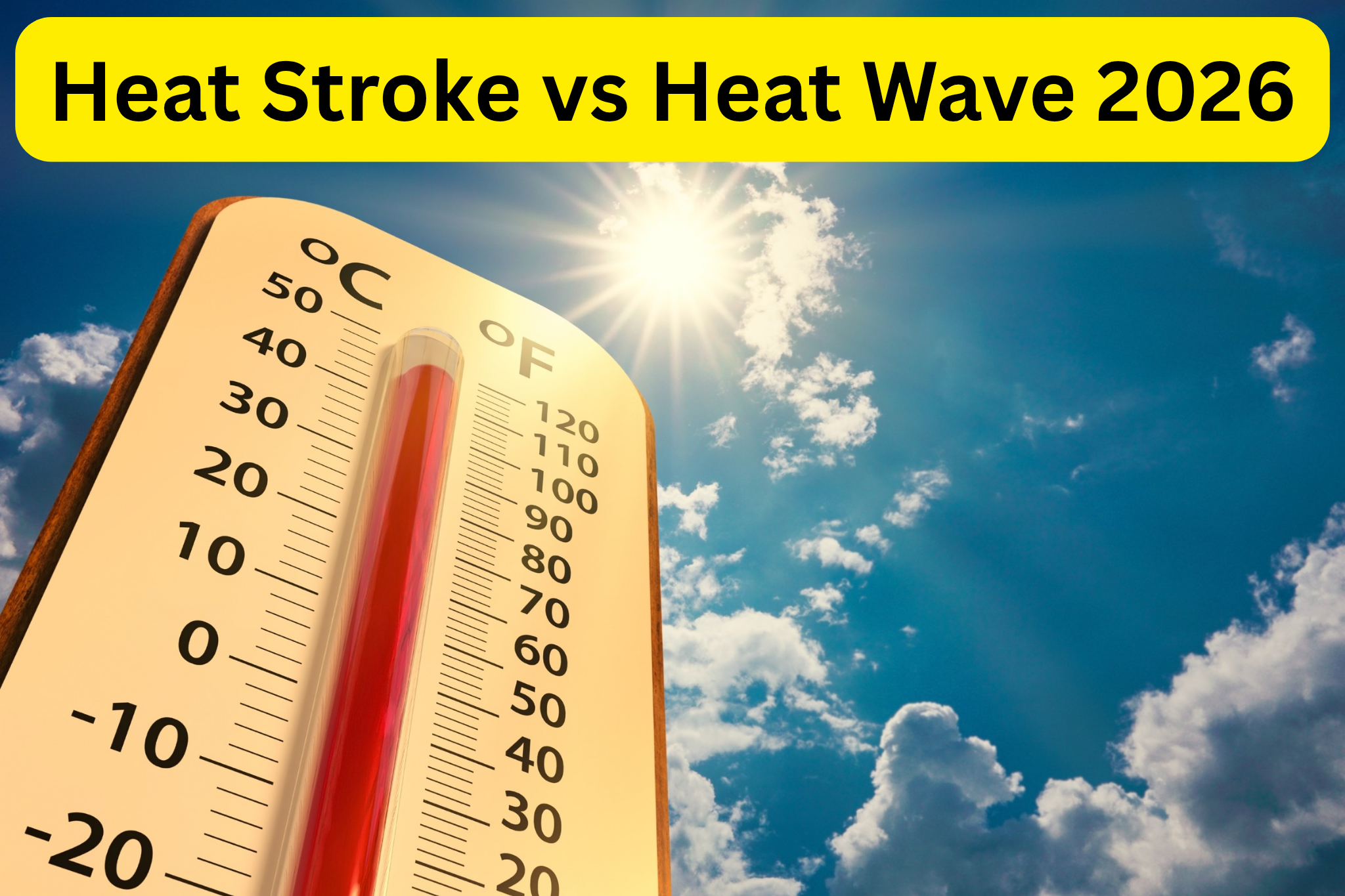 Heat stroke vs Heat wave