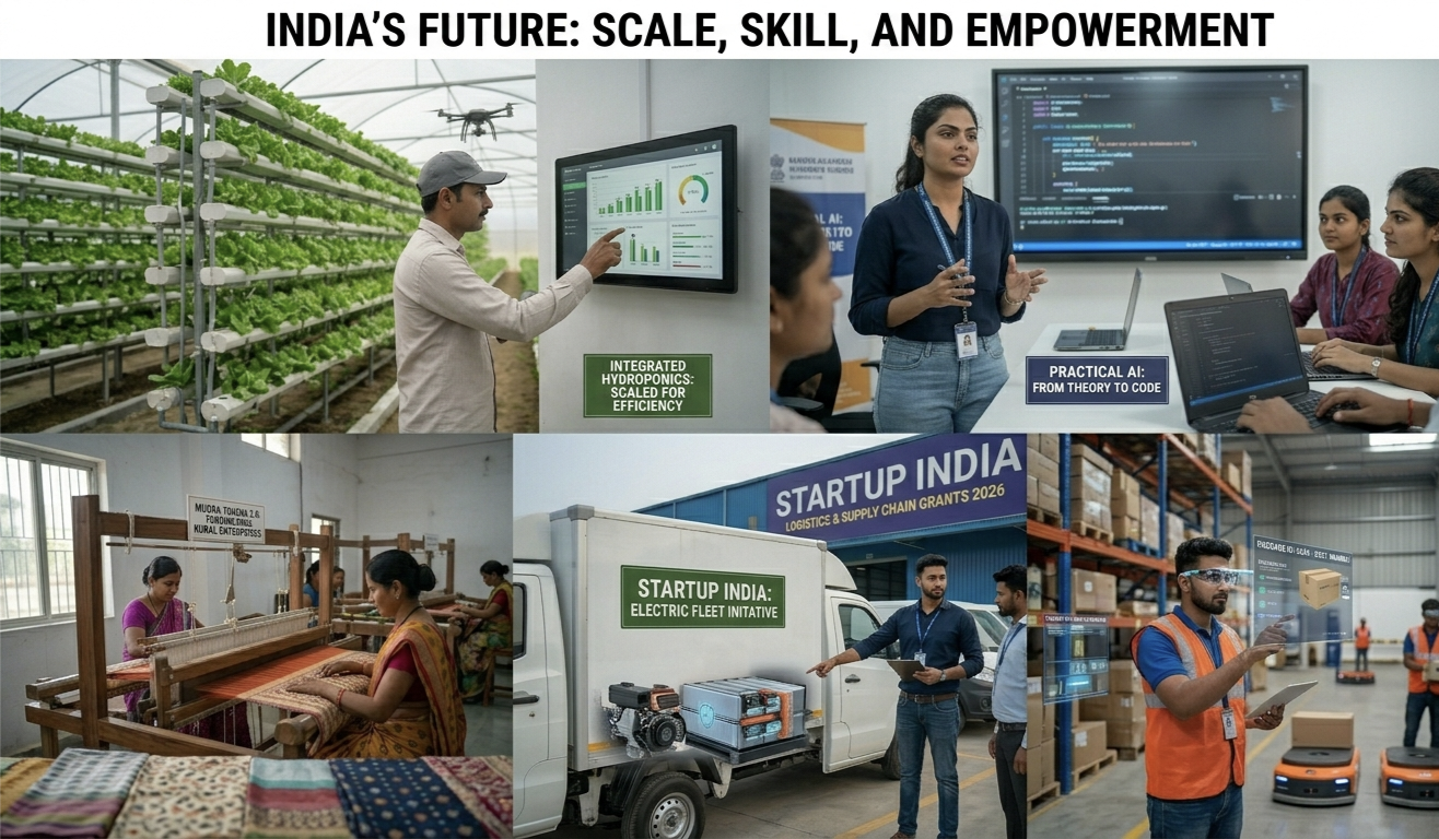 सरकारी योजनाएं 2026: युवाओं, किसानों और छोटे व्यापारियों के लिए नए बड़े अवसर|