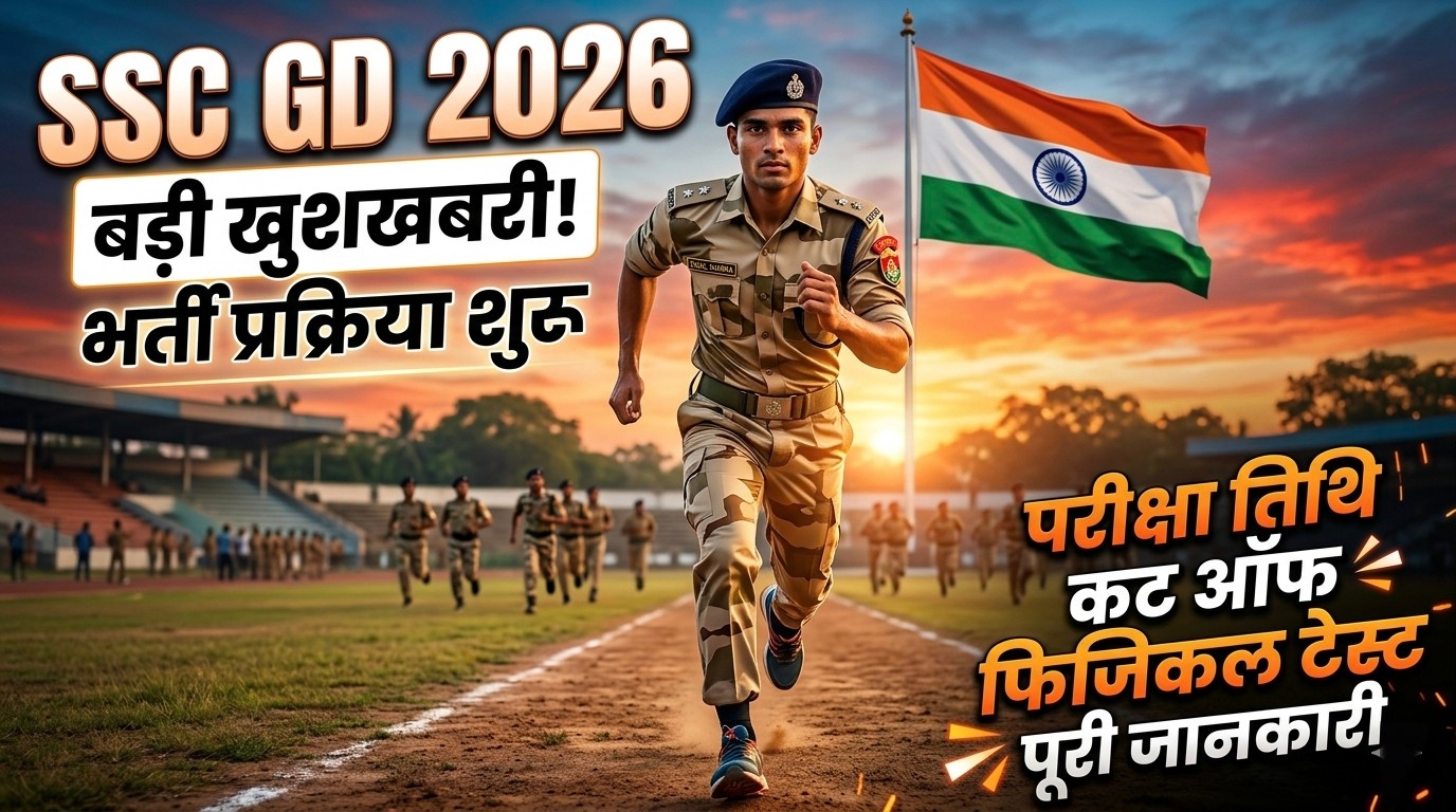 SSC GD Constable 2026 exam date cut off physical test full details image