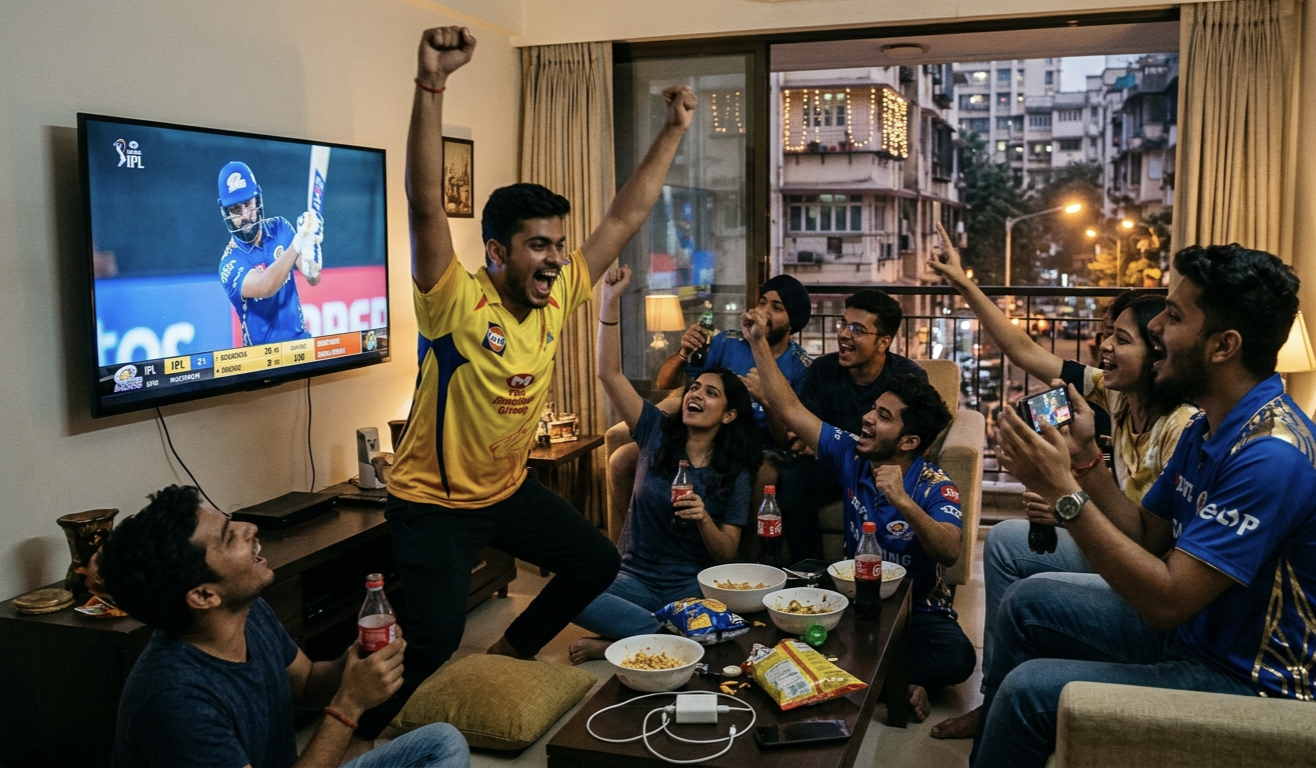 IPL live match watching on TV and mobile