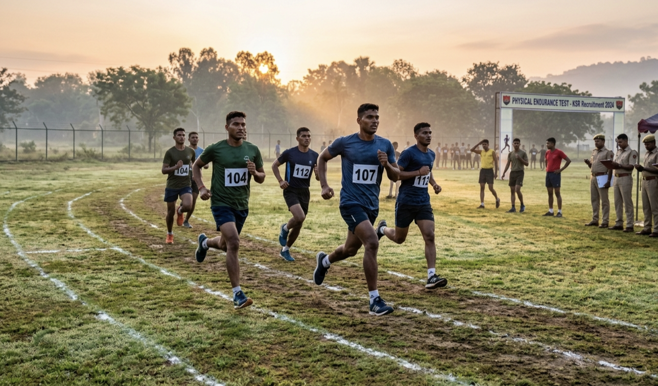 SSC GD physical test running practice candidates
