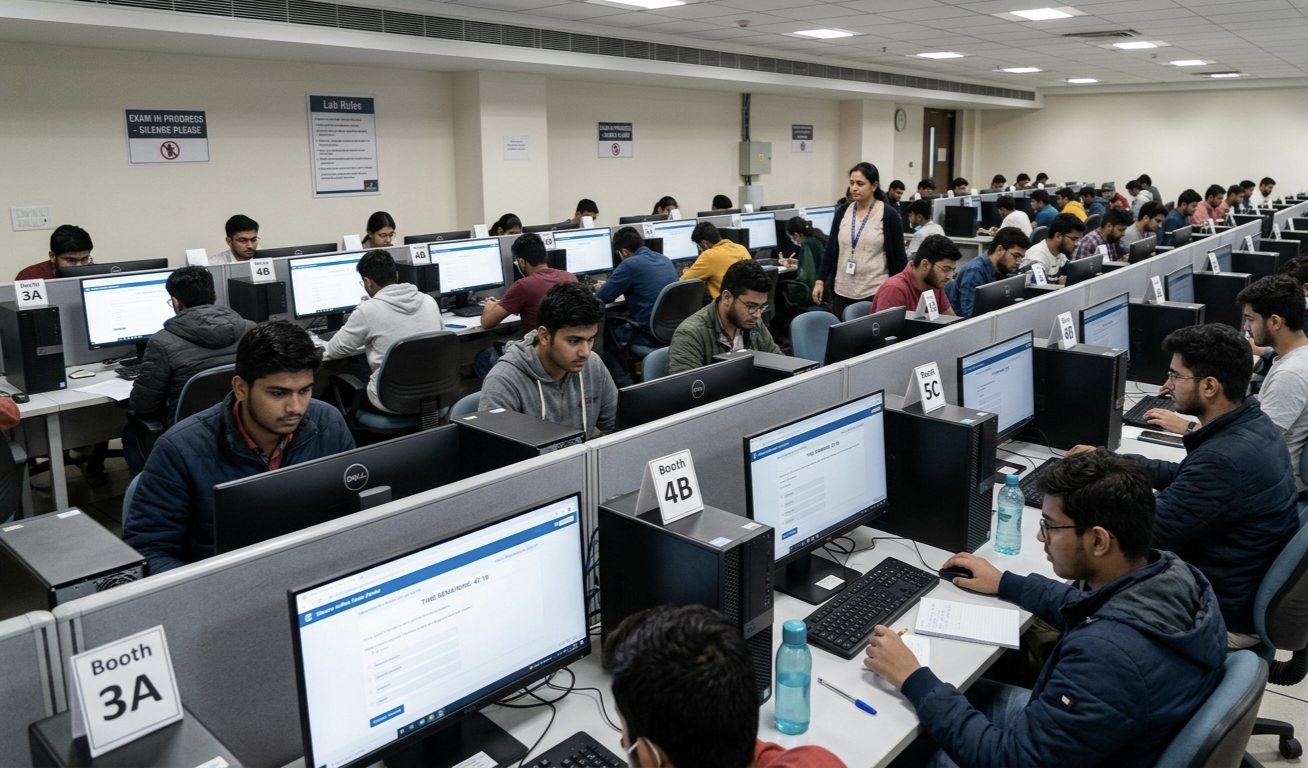 SSC GD computer based test exam environment