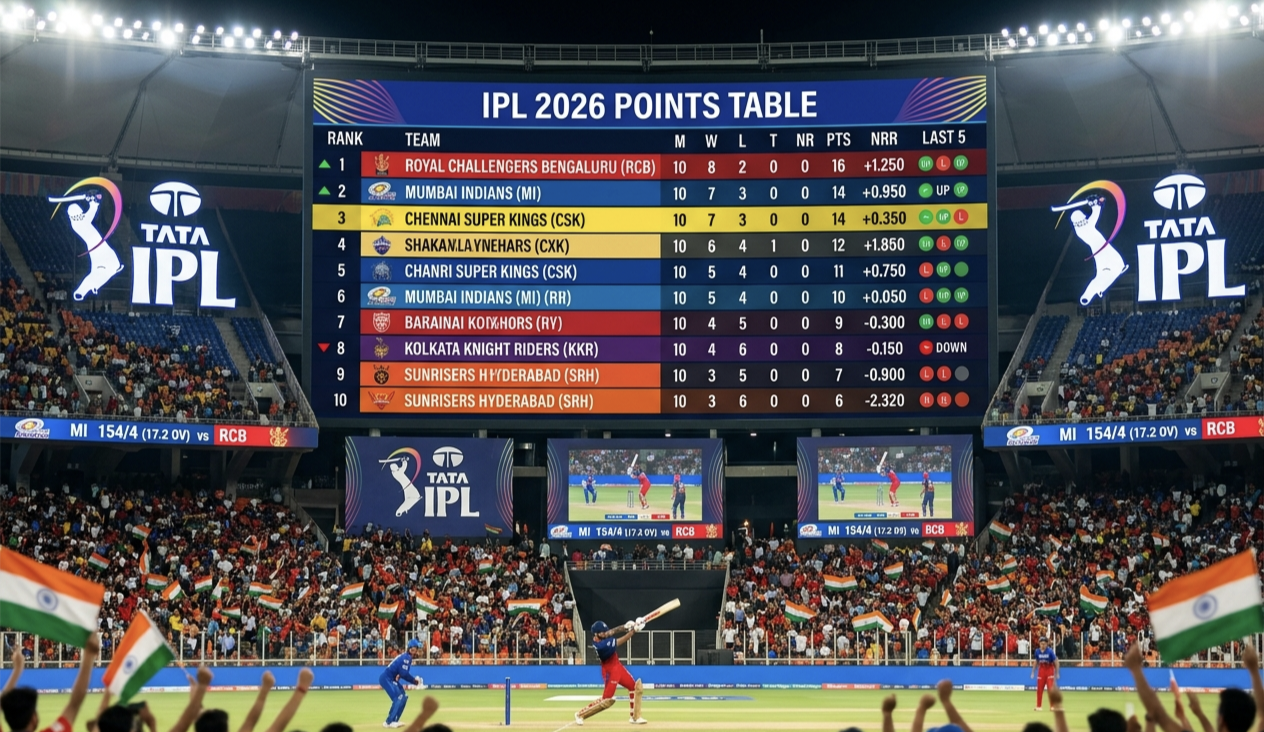 IPL 2026 points table update