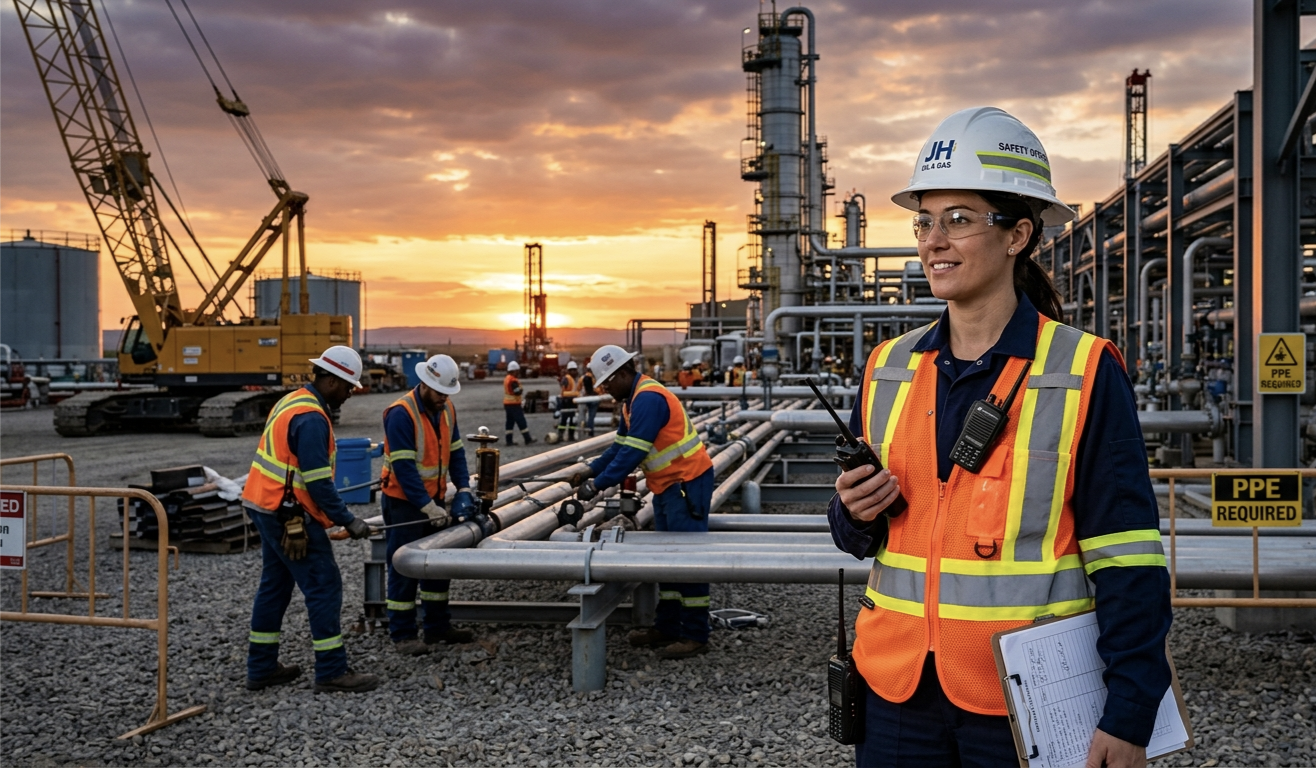 safety officer job oil gas industry NEBOSH career