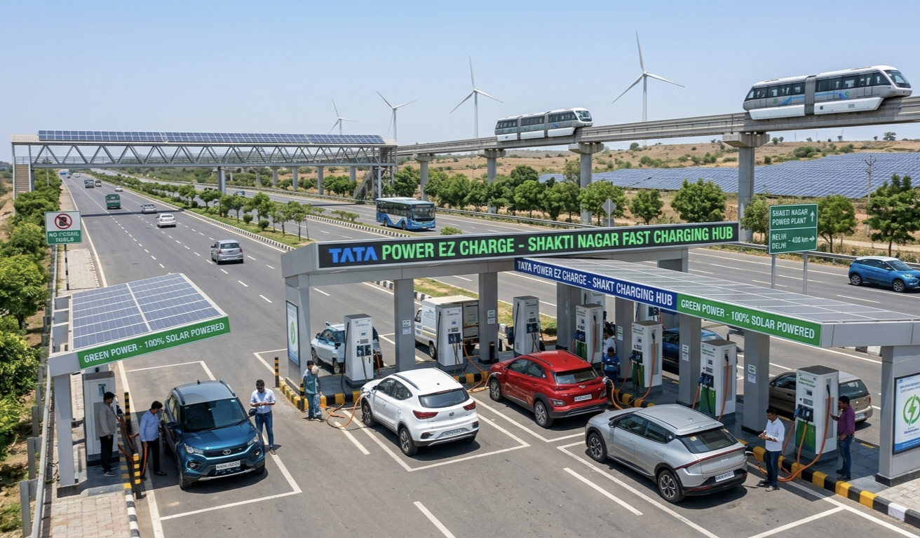 EV charging infrastructure highway India