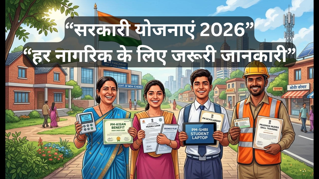 सरकारी योजनाएं 2026 से लाभ उठाते हुए भारतीय नागरिक